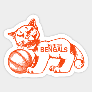 Defunct Trenton Bengals Basketball Team Sticker